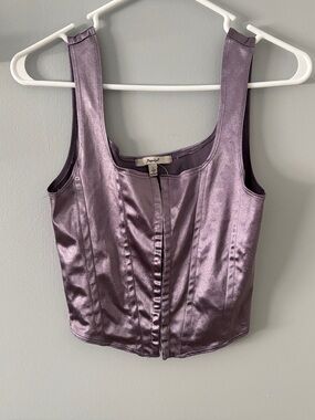 Papaya Lavender Corset-Style Tank